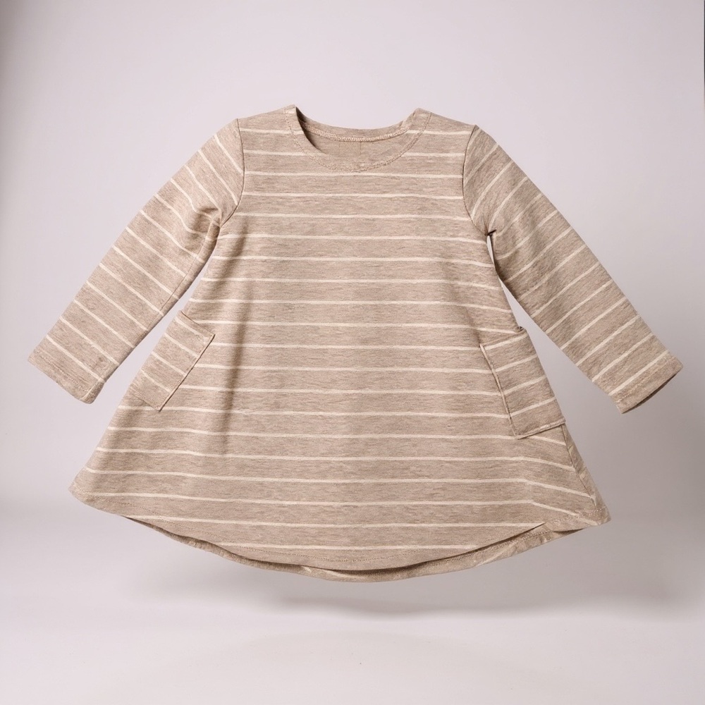 Tullabee Striped Heathered Baby Casual Dress